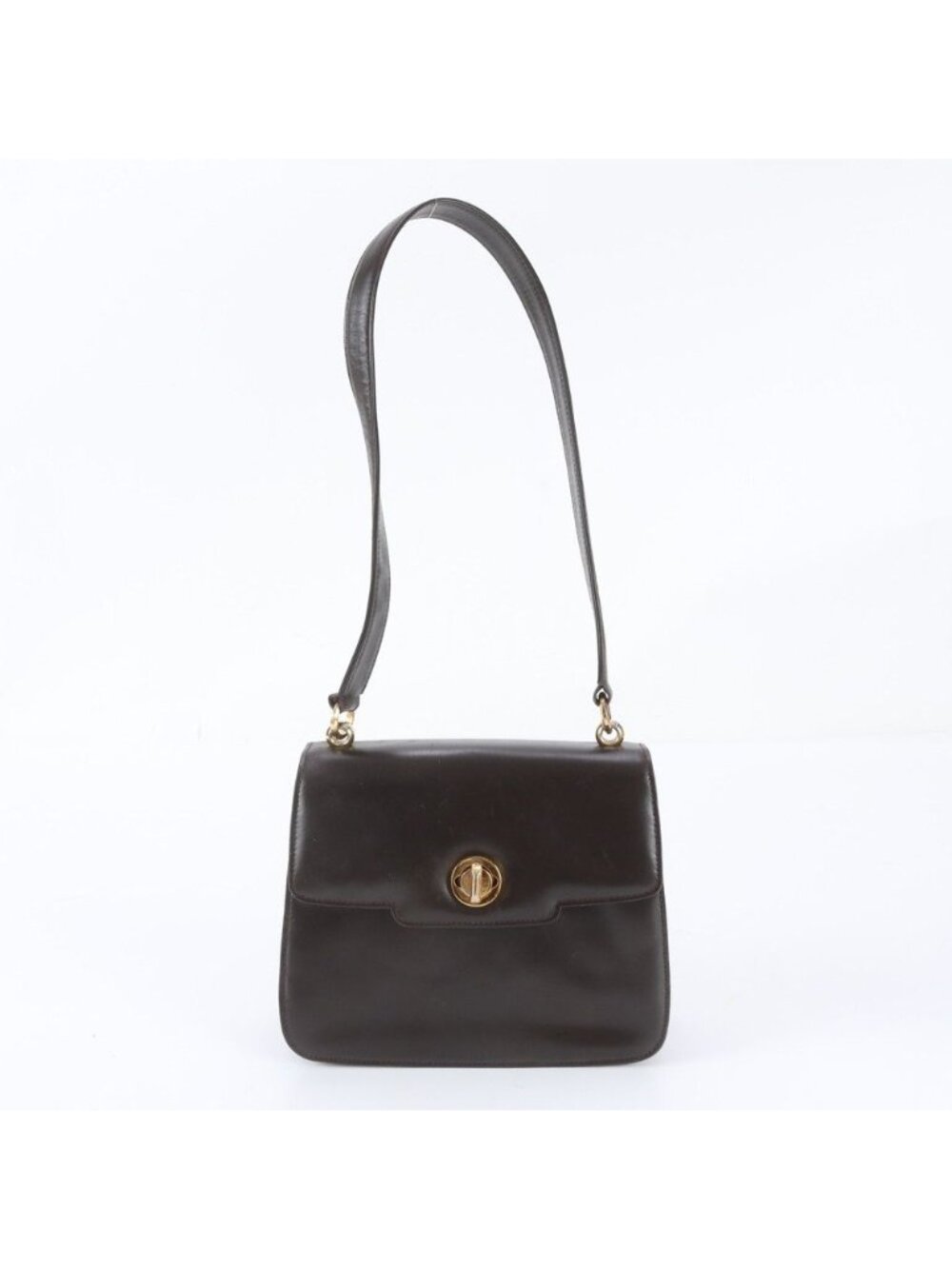 Gucci Leather Shoulder Bag Hand Brown